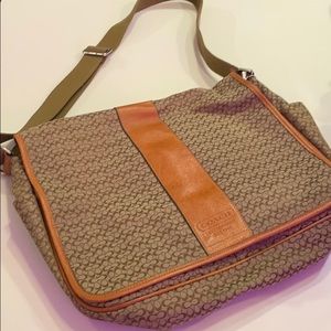 Coach laptop crossbody work bag tote